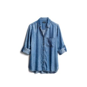 Chambray button down top